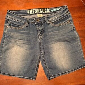 Hydraulic Women's Faded Blue Jean Shorts